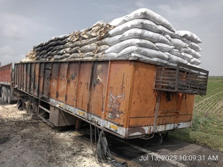 Disposal of Fire and wet affected 29 - ton Soya Grits on “As Is Where Is”, “Without brand name/re-bagging” and “No Complaint" basis