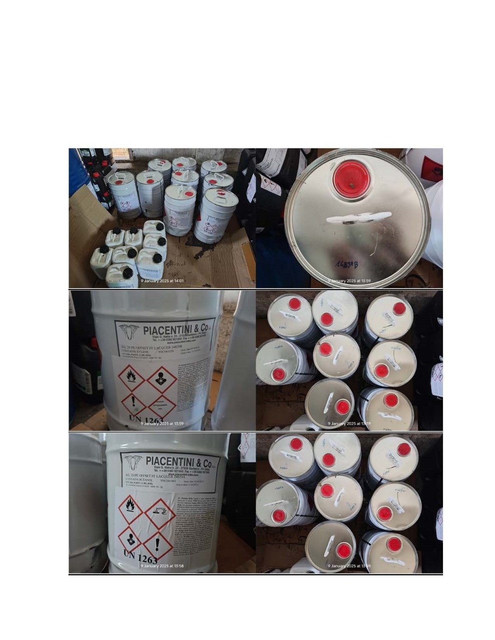 Disposal of Transit Affected Ink on "as where is basis"