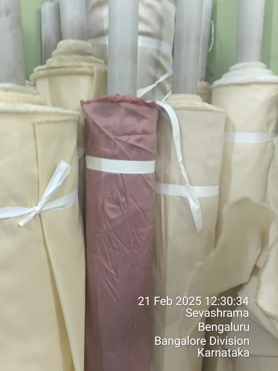 Disposal of water affected Taffetta Fabrics on "as is where is basis"