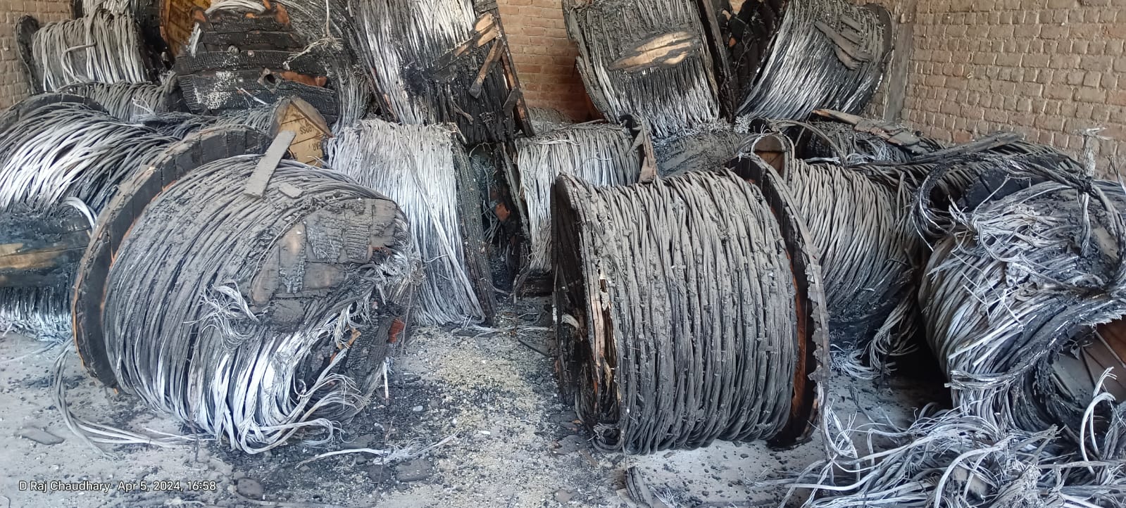 Disposal of Fire affected Aluminium Cables - 16.142 KM