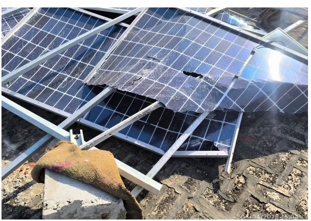 Disposal of Storm affected solar panel and solar structure ''as is where is basis''