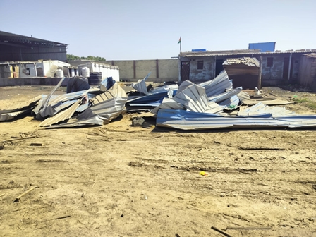 Disposal of damaged 11350 KG - IRON SHED “As Is Where Is”, and “No Complaint" basis