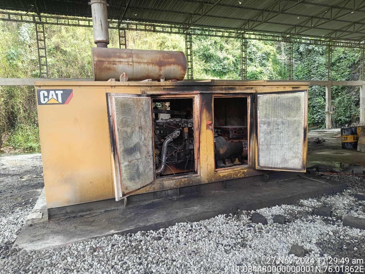 Disposal of fire affected 600 KVA DG Set on "as is where is basis"