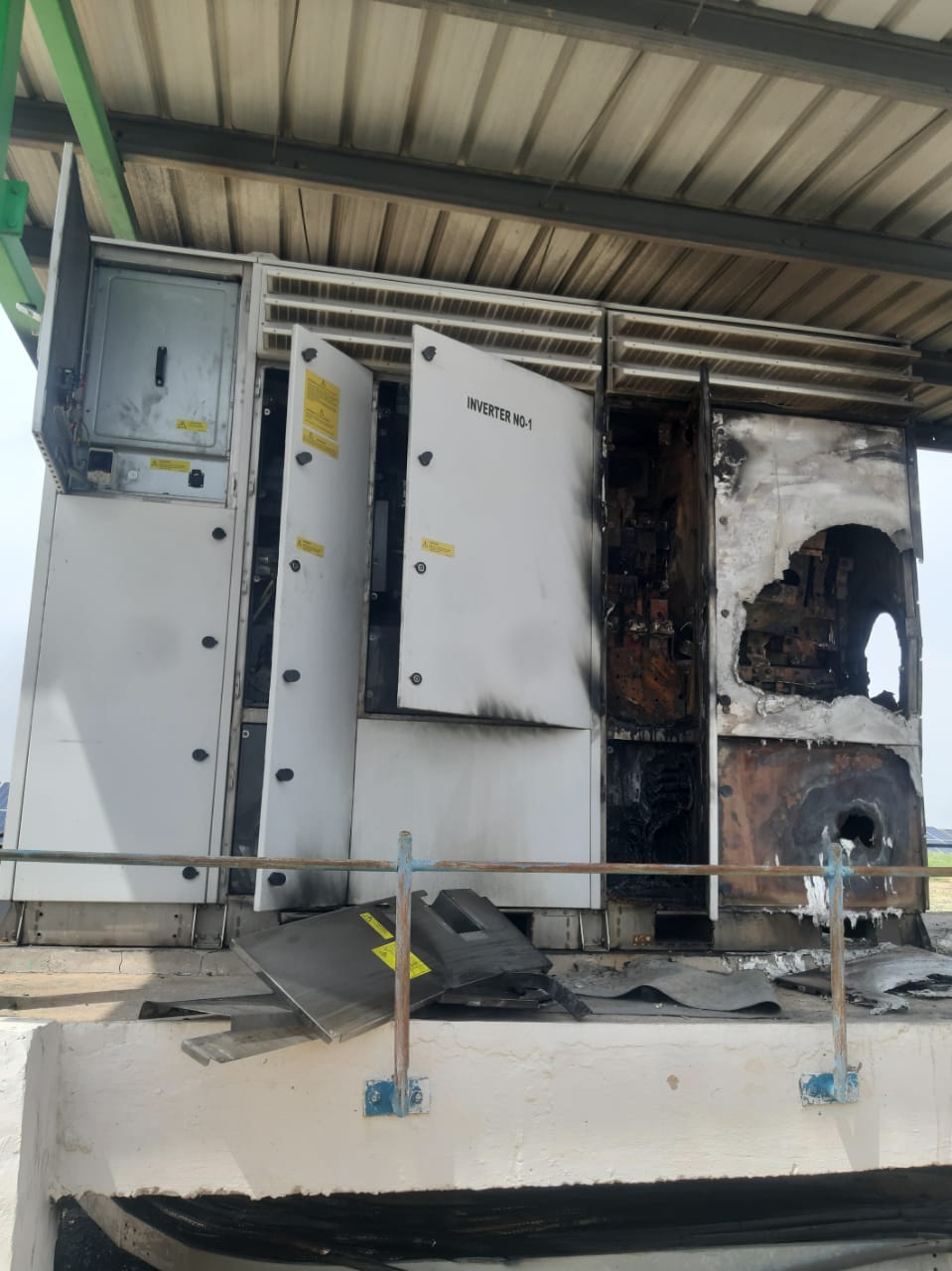 Disposal of Fire Affected Solar Inverter on "as where is basis"