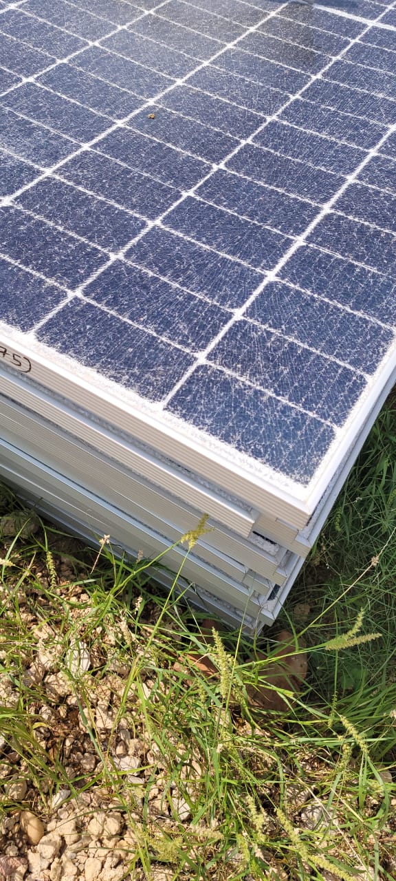 Disposal of broken solar panel on as is where is basis