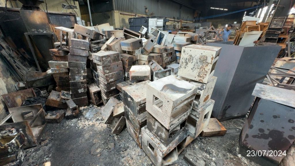 Disposal of Fire Affected Metal Scrap on "as is where is basis"