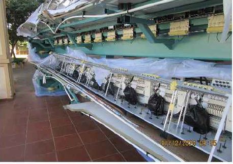 Disposal of transit affected Computerized Embroidery Machine on "as is where is basis"